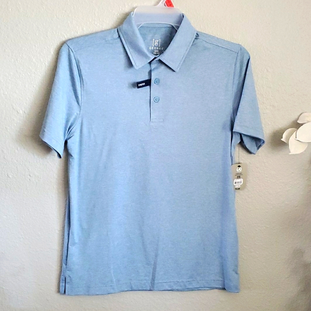 George blue moisture wicking Polo